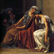 Jacques-Louis  David The Oath of the Horatii oil on canvas
